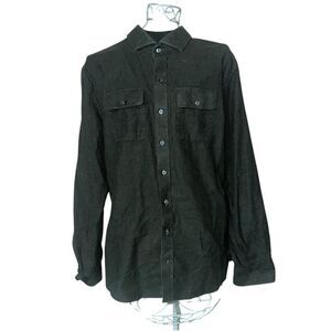 Good CONDITION Ledbury fine shirtmaker casual Men's Shirt Button up Long Sleeve